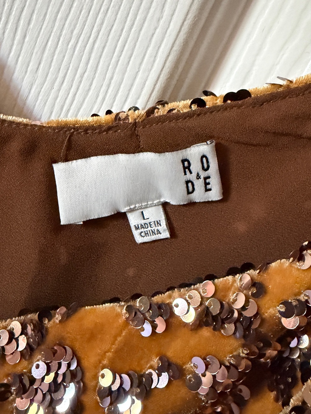 ♥️ RO + DE Sequin Leopard Print Cami Tank Top - Mustard ANTHROPOLOGIE SEQUIN - Picture 11 of 16